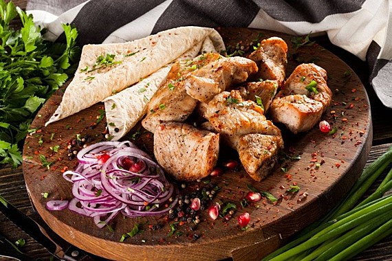 Шашлык из филе индейки